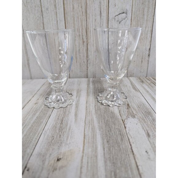 Vintage Anchor Hocking Boopie 4 1/2" Juice Cordial Cocktail Glasses Set Of 2 - Picture 1 of 7